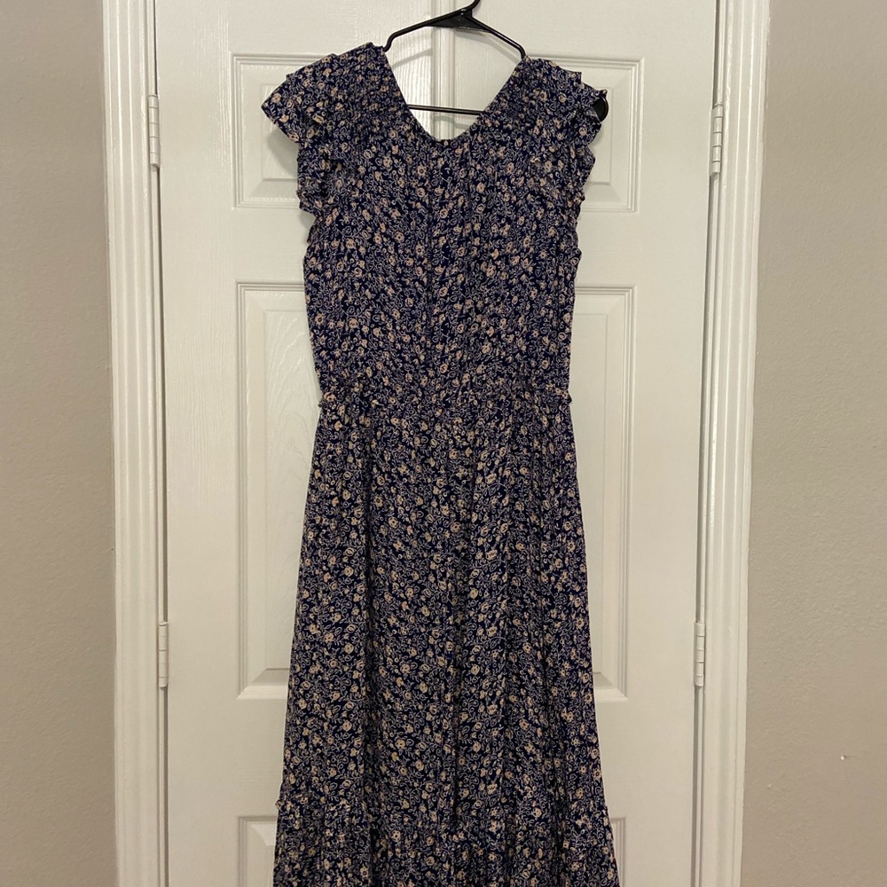 Universal threads midi maxi blue dress
